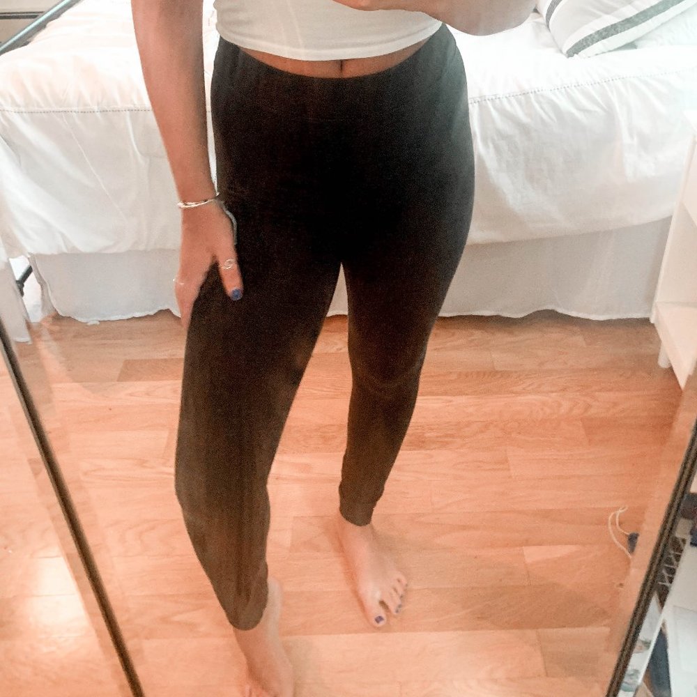 Dark Grey Cotton Leggings
